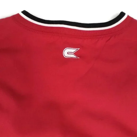 Colosseum Athletics Oklahoma Sooners OU Red Pullover Golf Wind Vest Mens L